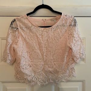 Gianni Bini Lace Crop Top